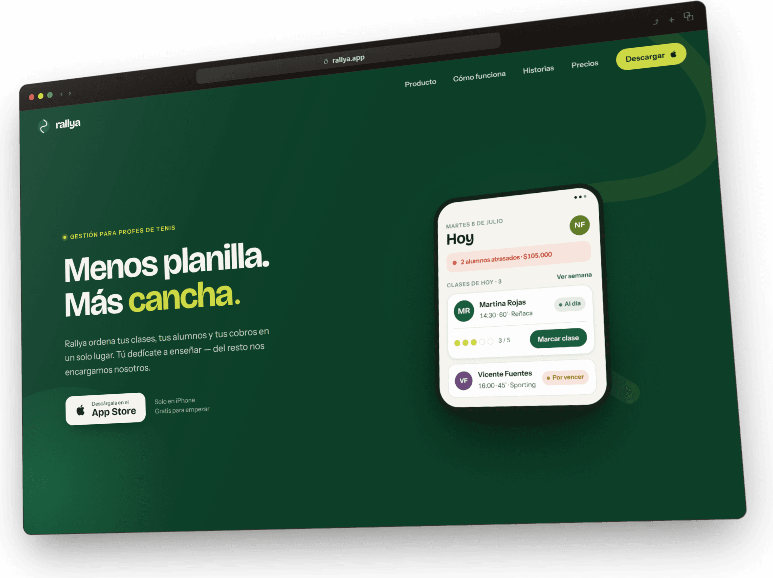 Trabajo de Isallabs para Rallya, producto propio